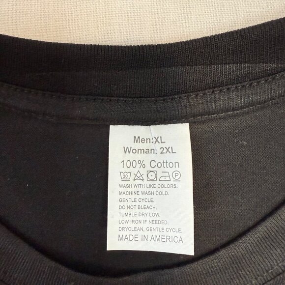 Music Note T Shirt Womens 2XL Black Cotton Music is What Feelings Sound Like Tee - Picture 3 of 9